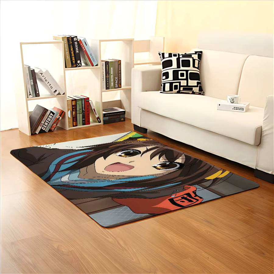 52TOYS Haruhi Suzumiya Teppich in Mehrfarbig, moderner abstrakter Design-Bodenmatte für Wohnzimmer und Schlafzimmer - Bild 2