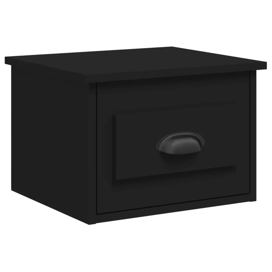 vidaXL Wand-Nachttisch Schwarz aus Holzwerkstoff, B/T/H: 41,5 x 36 x 28 cm - Bild 2