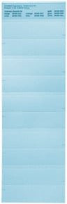 Eichner Bezeichnungsschilder blau B: 24,5 cm, H: 6,8 cm - Bild 1