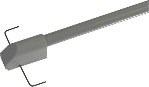 LIEDECO Caféhausstange aus Metall und Kunststoff in Weiss, Länge: 135 cm, Durchmesser: 1,2 cm - Bild 1