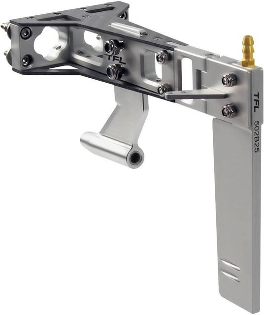 FLIGHT-MODEL.COM Ruderbaugruppe mit Halterung, Metall, Grau - Bild 1