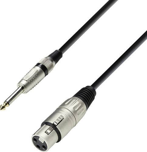 Adam Hall LR20 XLR Verbindungskabel mit 1x XLR-Buchse und 1x 6,35 mm Klinkenstecker in Schwarz - Bild 1