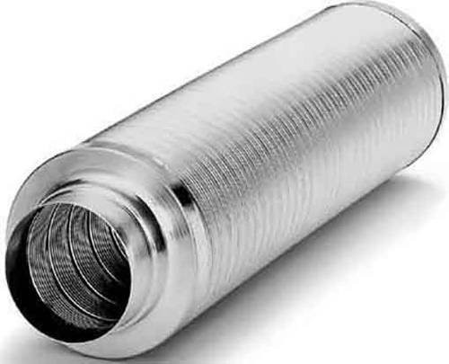 Helios FSD 125 Schalldämpfer für Lüftungsrohre aus Aluminium in Silber - Bild 1