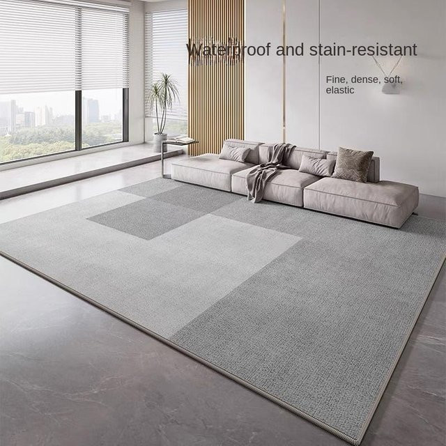Lodestar Kristallsamtteppich in Grau, moderner geometrischer Teppich für Wohnzimmer und Schlafzimmer, B/T: 40 x 60 cm - Bild 1