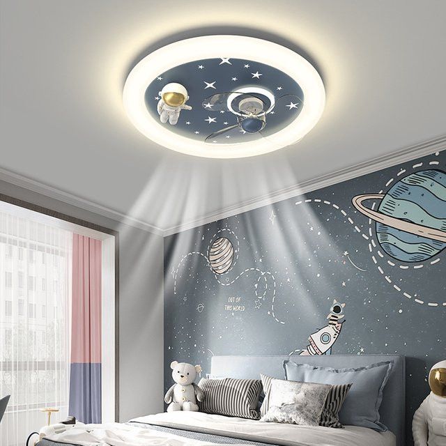 JIANKEXING Deckenleuchte mit Mond und Astronauten Design für Kinderzimmer und Schlafzimmer - Bild 1