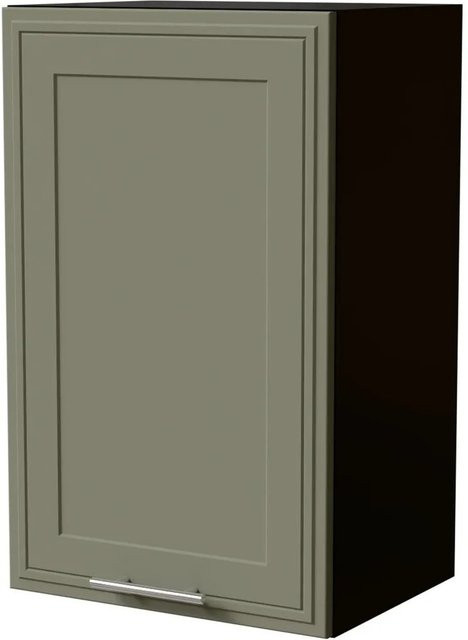 Feldmann-Wohnen Hängeschrank Salo in Schwarz und Reed Green Matt mit Kassettenoptik, B/T/H: 45 x 32,5 x 72 cm - Bild 1