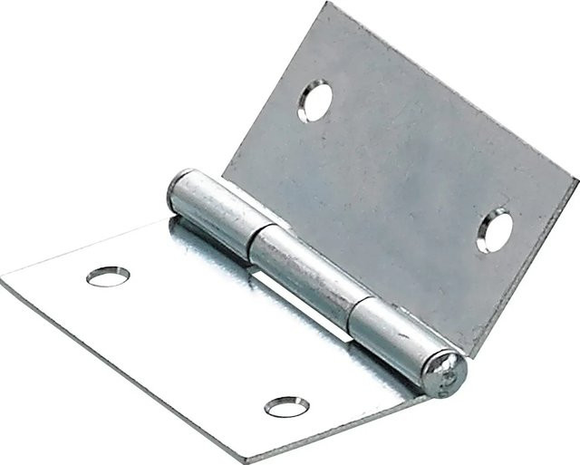 Hettich Scharnier Butt Hinge aus Stahl, verzinkt, Farbe: Silber, B/H: 50 x 50 mm - Bild 1