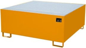 Bauer Südlohn Auffangwanne AW 1000 aus Stahl in Orange, B/T/H: 146,0 x 62,0 x 0 cm - Bild 1