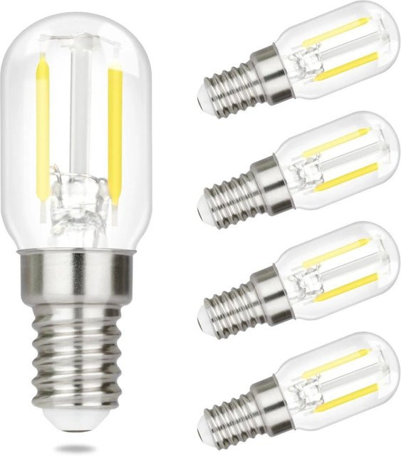 NETTLIFE LED Leuchtmittel Retro Filament aus Glas, Transparent, E14, 4er-Set - Bild 1