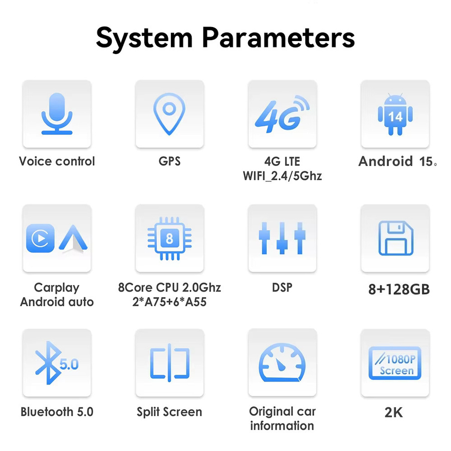 MOOKAKA Android 15.0 Autoradio mit 14,5 Zoll Tesla-Bildschirm für Ford Ranger Everest 2016 - 2021, GPS-Navigation und Multimedia-Player, Schwarz - Bild 4