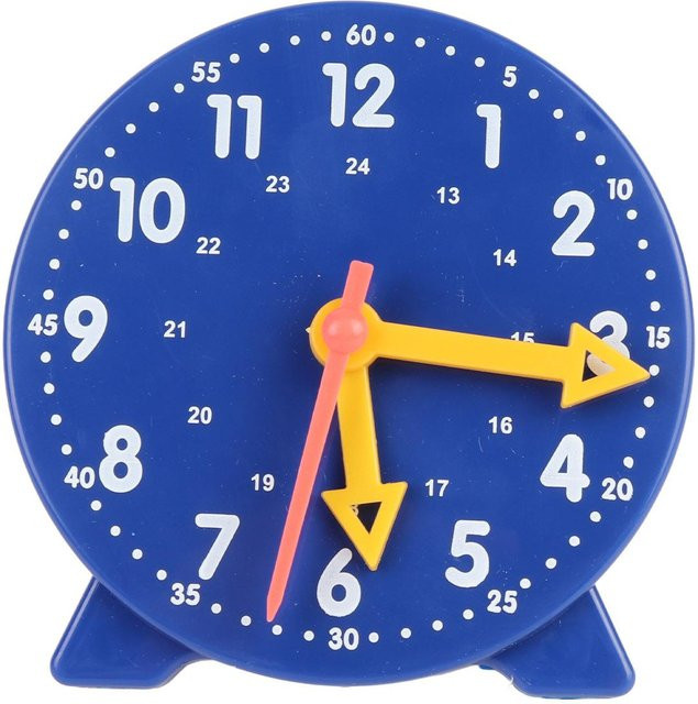 TOMTOP Uhr Lehrmittel Lernmodell Spielzeug mit 3 Zeigern und 24 Stunden - Bild 1