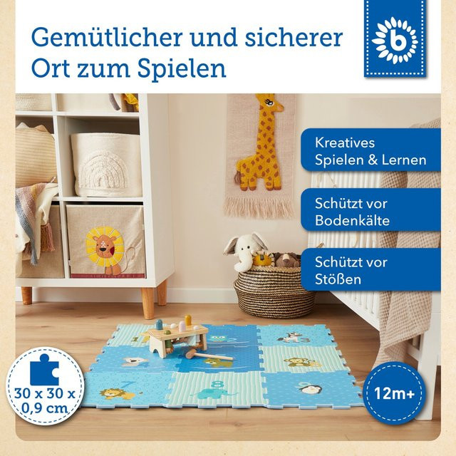 Bieco Puzzlematte Tiere, Schaumstoff, ab 1 Jahr - Bild 1