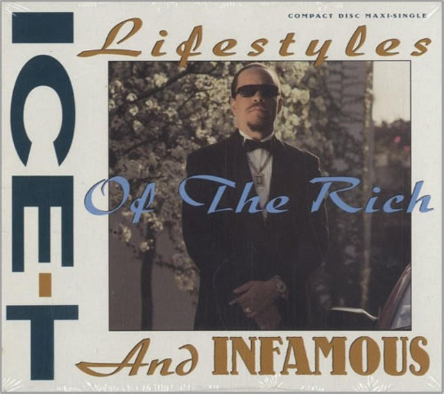 ICE-T - Lifestyles of the Rich & Infamous CD von Sire (1991) Hip-Hop & R&B Album in Grau/Mehrfarbig (Gebraucht) - Bild 1