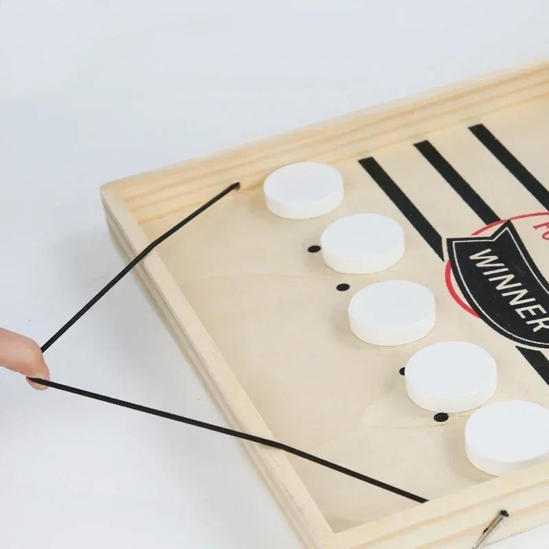 UYAOZHISHANG Sling Puck Brettspiel Tischhockey ab 7-12 Jahren - Bild 1
