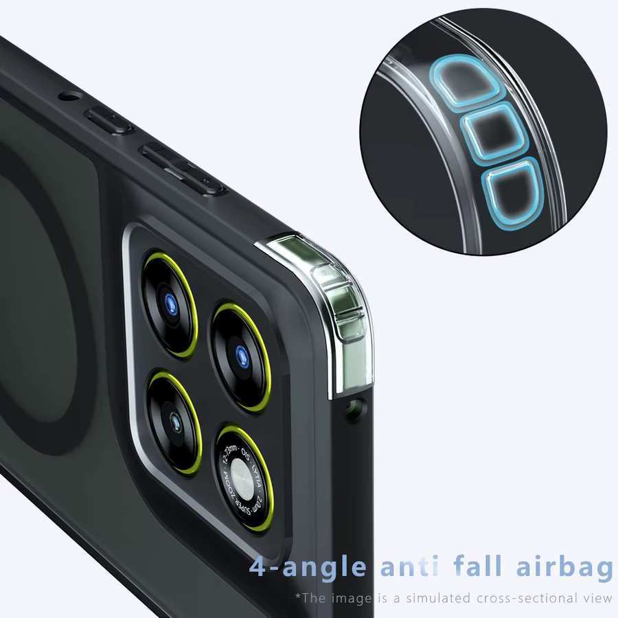 Motorola Signature MagSafe magnetische Acryl-Hülle für Moto Edge 70 Ultra und X70 Air Pro, transparent, matt und stoßfest - Bild 4