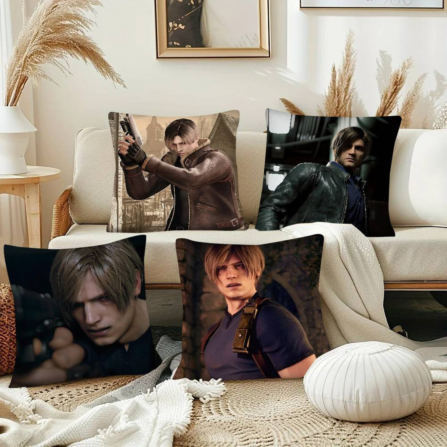RVDV Resident Evil Leon Kennedy Kissenbezug quadratisch, Multicolor, B/T/H: 50,8 x 50,8 x 50,8 cm - Bild 3