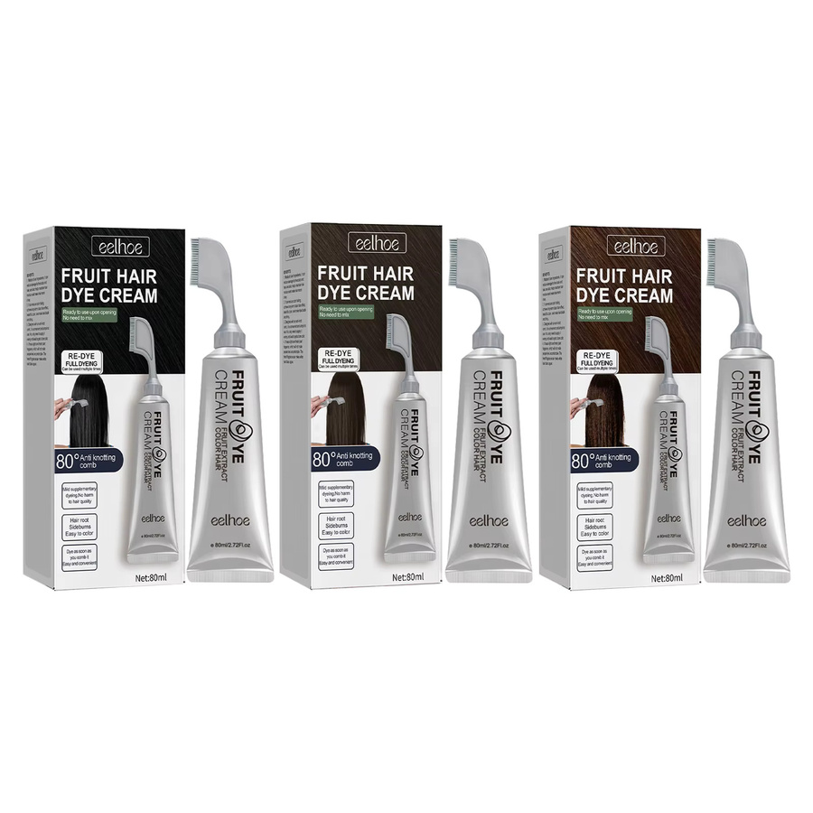 eelhoe Haarfärbecreme, Schwarz, Unisex - Bild 4