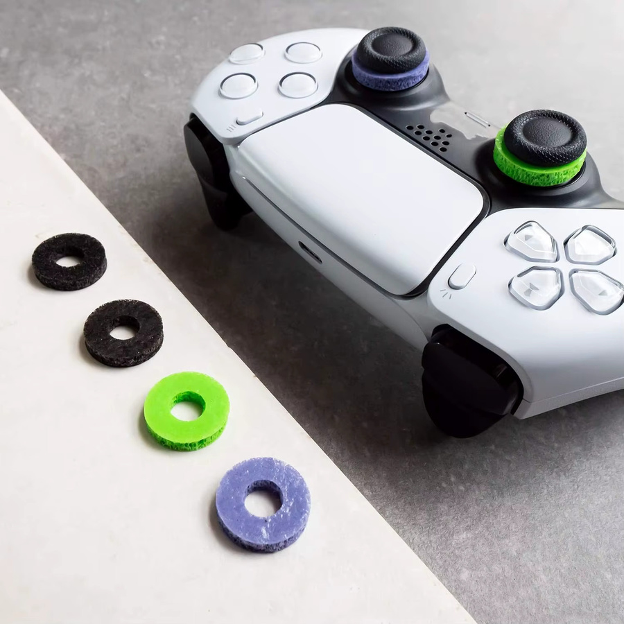 Freek Galaxy High-Rise Analog Stick Thumb Grips für PS4 und PS5 Controller, 2 Stück Silikonkappen für verbesserte FPS Performance - Bild 2
