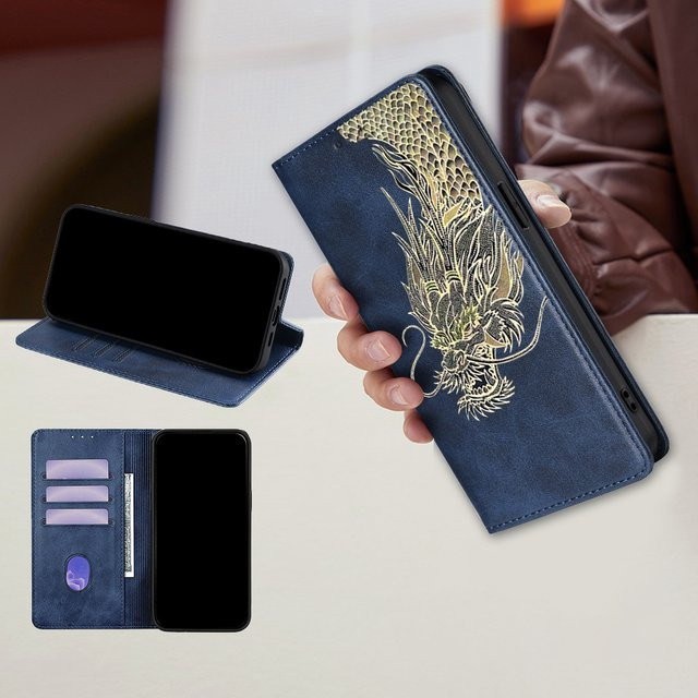 Magnetische Flip-Ledertasche als Brieftasche mit Kartensteckplatzhalter für Xiaomi Poco M7 Pro M6 M5 M4 Pro M6 Plus M5S in Grau, stoßfeste Schutzhülle - Bild 1