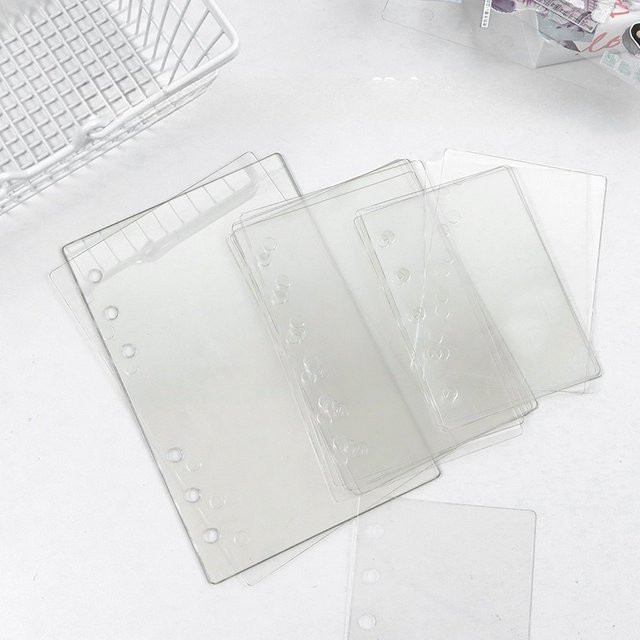 Coliky 2er-Set transparente PET-laminierte Notebook-Ersatzseiten aus Kunststoff für DIY Journaling - Bild 1