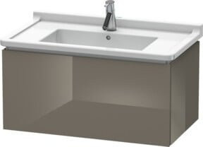 Duravit L-Cube Waschtischunterschrank in Grau Hochglanz, wandhängend, B/T/H: 82 x 46,9 x 40,8 cm - Bild 1