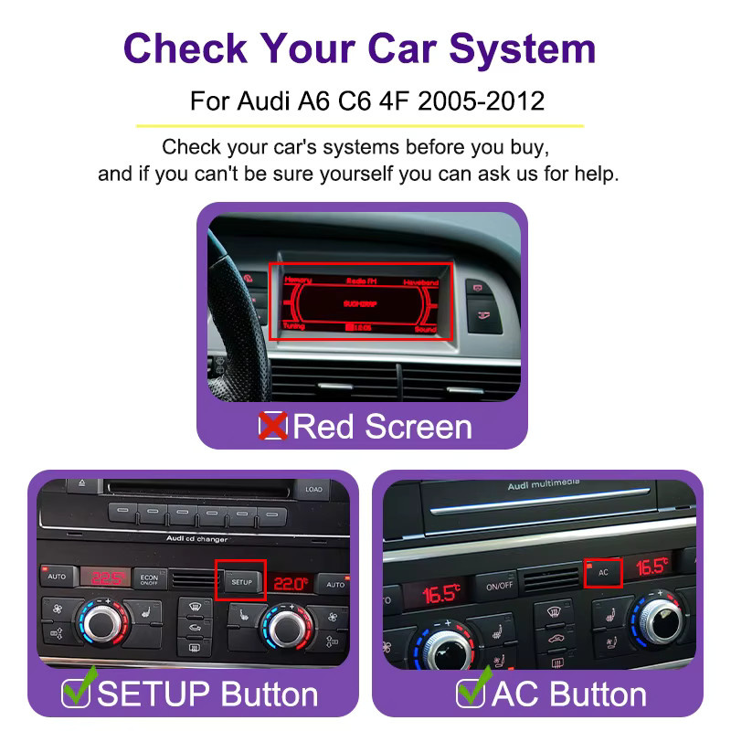 AUTOTOP 8,8-Zoll Linux Autoradio für Audi A6 C6 4F 2005-2012 mit Carplay, Android Auto, Mirror-Link und Rückfahrkamera in Schwarz - Bild 3