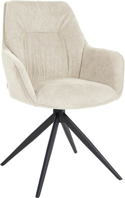 CLP Esszimmerstuhl Jules I Schwenkbarer Polsterstuhl mit Stoffbezug in modernem Design - Bild 1