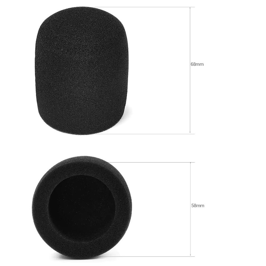 Shure Ersatz-Mikrofon-Windschutzabdeckung aus beflocktem Schaumstoff in Schwarz für MV7 und MV7X - Bild 3
