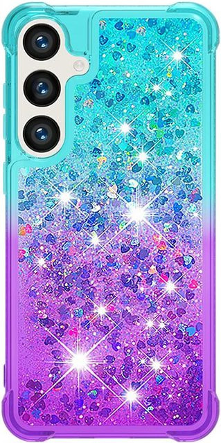 Glitzer Treibsand Schutzhülle für Samsung Galaxy S26 Ultra S25 FE S24 S23 S22 Plus A16 A17 A26 A36 A56 A15 A35 A55 A34 A54 A37 A57 in Multicolour - Bild 1