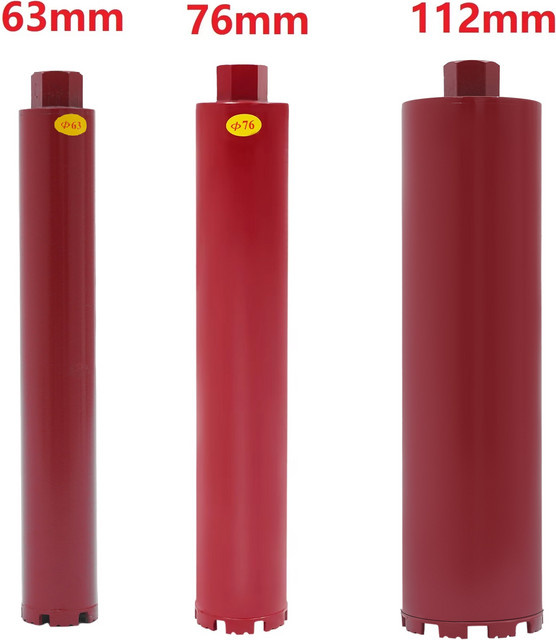 Bymaocar Diamant-Kernbohrer für Beton und Trockenbohrung, Rot, Bohrungstiefe: 41 cm - Bild 1