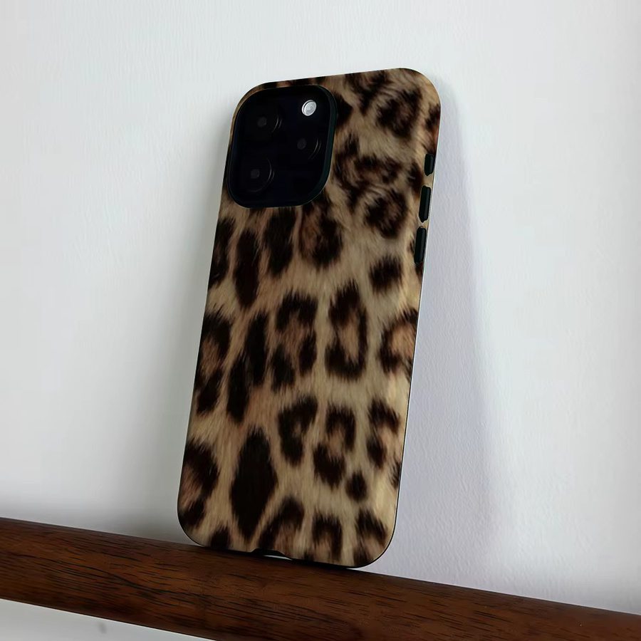 CaseLumi Matte Bumper MagSafe Schutzhülle für iPhone 17 16 15 14 13 Pro Max mit Savanna-Leopardenmuster in Multicolour - Bild 4