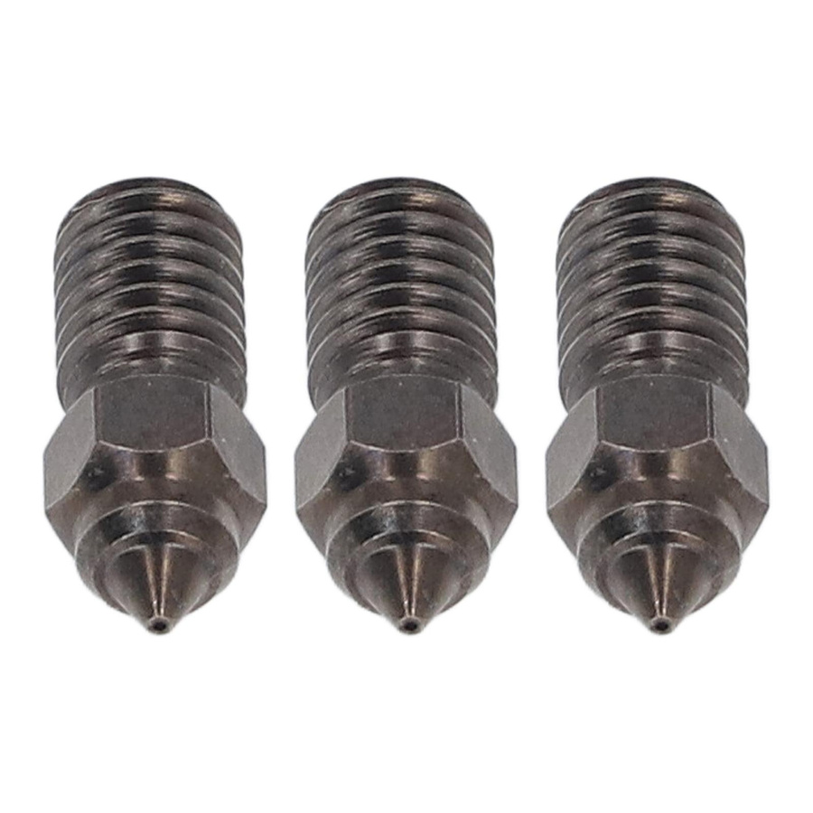Creality 3er-Set gehärtete Stahldüsen 1,75 mm Durchmesser und 0,4 mm Austritt für Ender 3 V3 SE 3D-Drucker Hotend-Zubehör - Bild 2