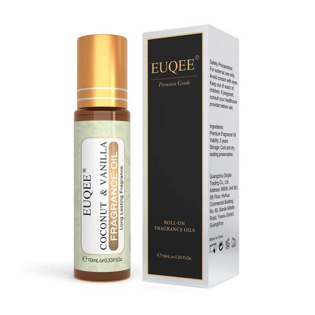 EUQEE Duftöl Kokosnuss-Vanille für Aromatherapie und DIY-Projekte, 10 ml