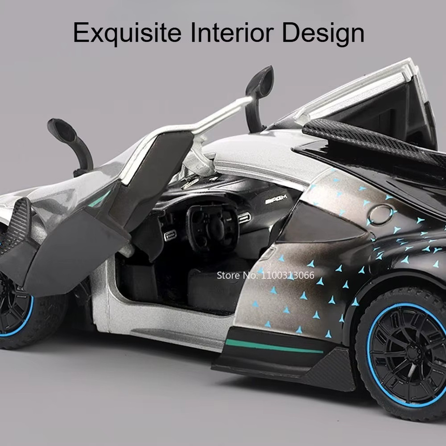 MAKEDA ONE 911 Modellauto, 1:32, mit Musik und Sound, Metall, Gummi - Bild 4