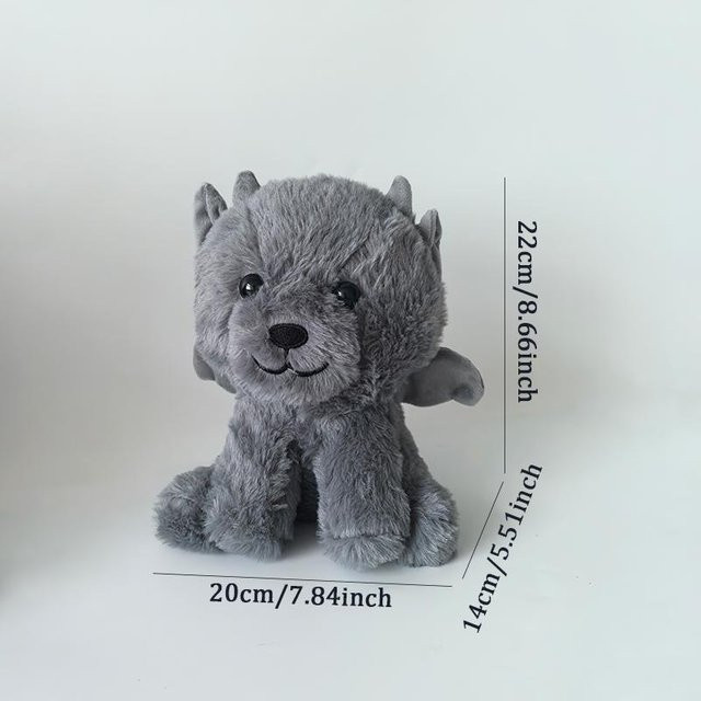 TreasuringU Gargoyle Bär Plüschpuppe, Grau, ab 14 Jahren - Bild 1