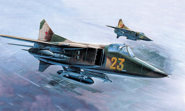 Academy MIG-27 Flogger, Plastic Model, 1:72, Grün - Bild 1