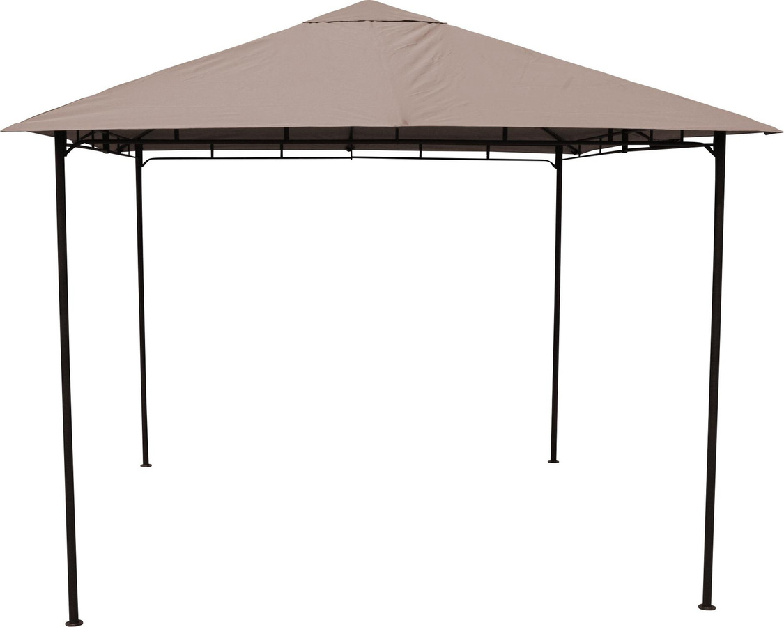 Grasekamp Pavillon Rimini Flex Party Zelt in Taupe mit den Maßen B: 3 m x T: 3 m - Bild 1