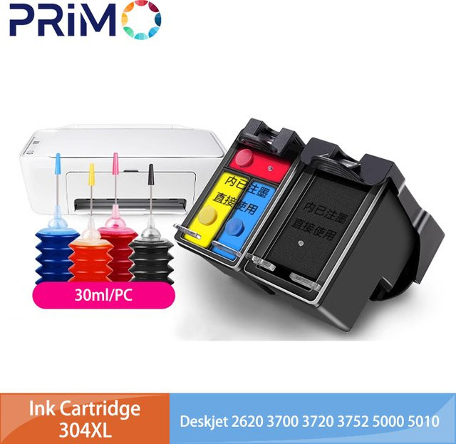 Nachfüllbare Tintenpatrone 304XL kompatibel für HP Deskjet 2620 3700 3720 3752 5000 5010 5030 und Envy 2620 2630 - Bild 1
