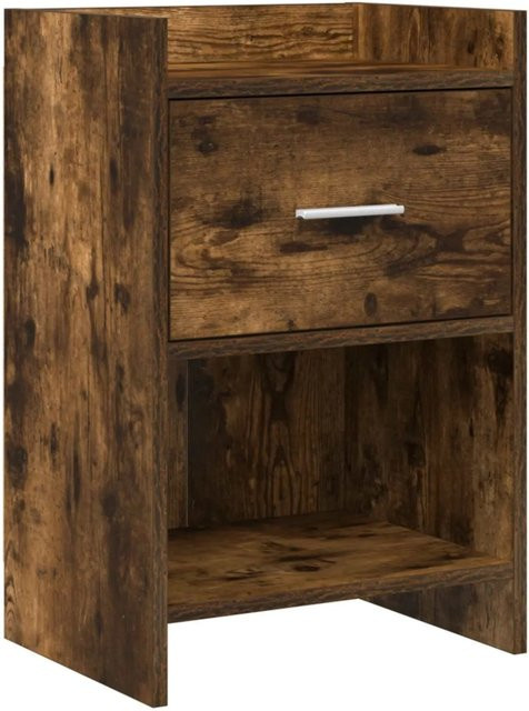 vidaXL Nachttisch aus Holzwerkstoff in Geräuchert Eiche, modern, B/T/H: 40 x 30 x 60 cm - Bild 1