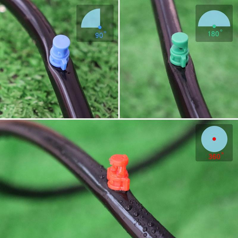50 Stück Sprinkler Düsen Set mit 90/180/360 Grad Sprühwinkel für Garten und Gewächshaus von Simplistic Living Home - Bild 3