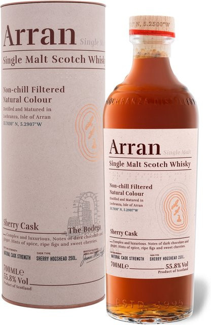 Isle of Arran Distillery, Single Malt Scotch Whisky, Sherryfass, 0,7 l - Bild 1