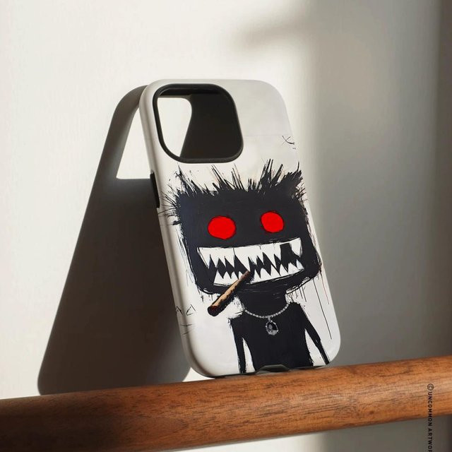 SALGOAT E-ElGrandeToto Handyhülle für iPhone 17 16 15 14 13 12 Pro Max Plus mit glänzender HD-Doppelschicht-Flüssigkeitshartschale in Weiß - Bild 1