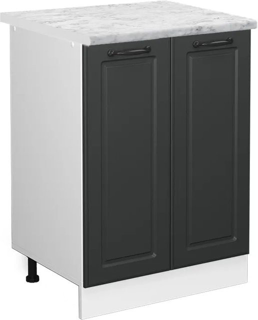 Vicco Küchenunterschrank R-Line Landhaus Stil in Anthrazit und Weiß mit B/T/H: 60 x 60 x 81,6 cm - Bild 1