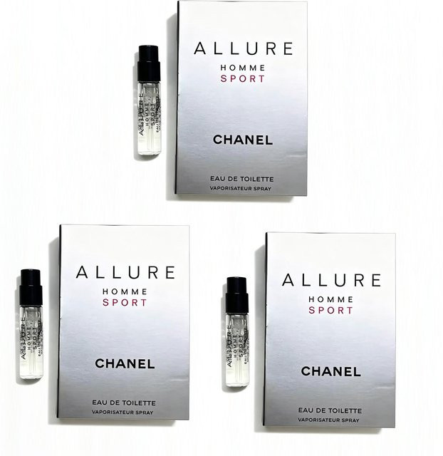 Chanel Allure Homme Sport Eau de Toilette, 1,5 ml, Herren, 3 Stück - Bild 1