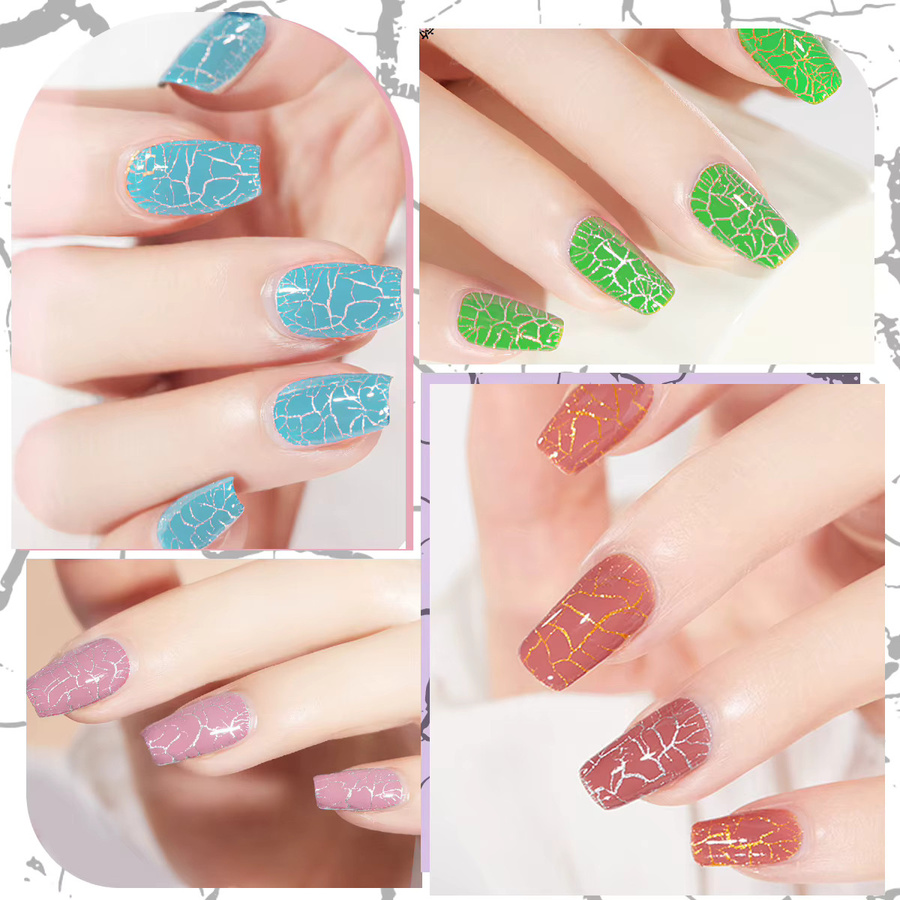 Heimat Frisch Crackle Gel-Nagellack, Blau, Glänzend, 7 ml - Bild 4