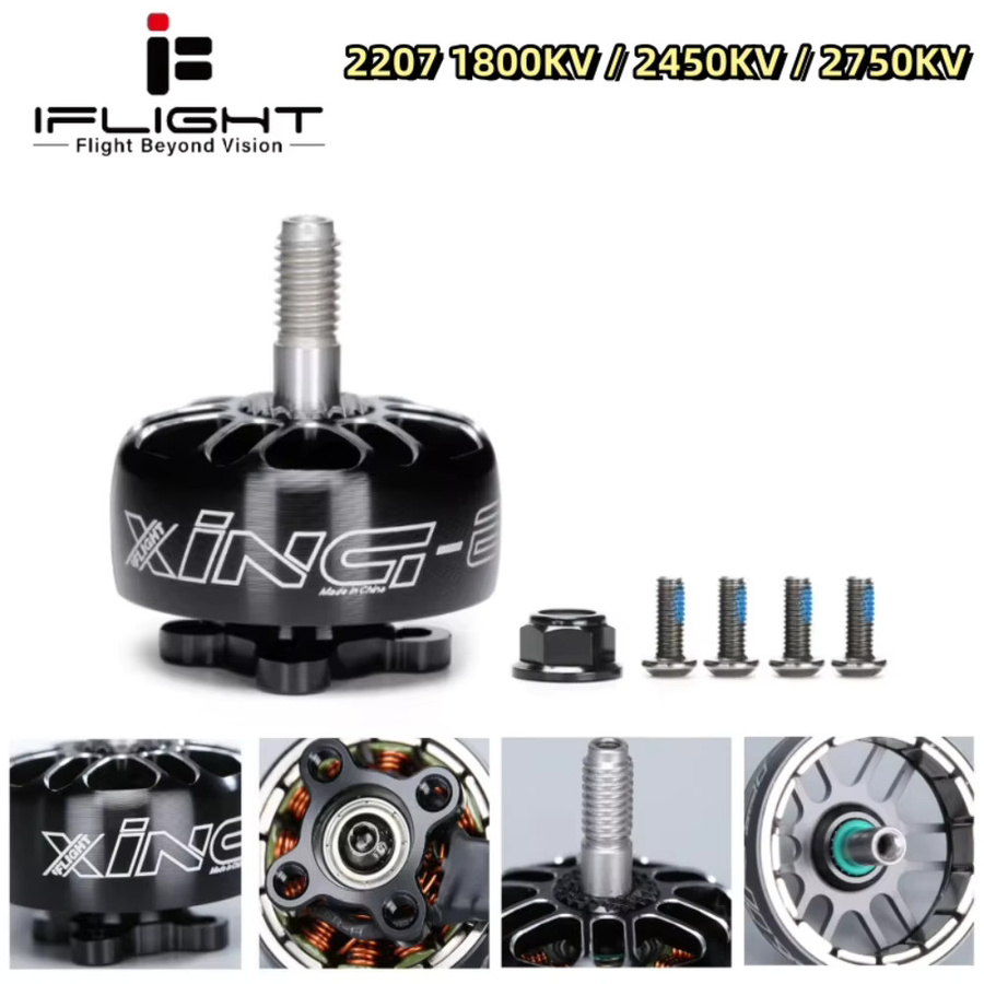 IFlight XING E Pro 2207 FPV Motor, bürstenlos, Schwarz, Metall - Bild 2