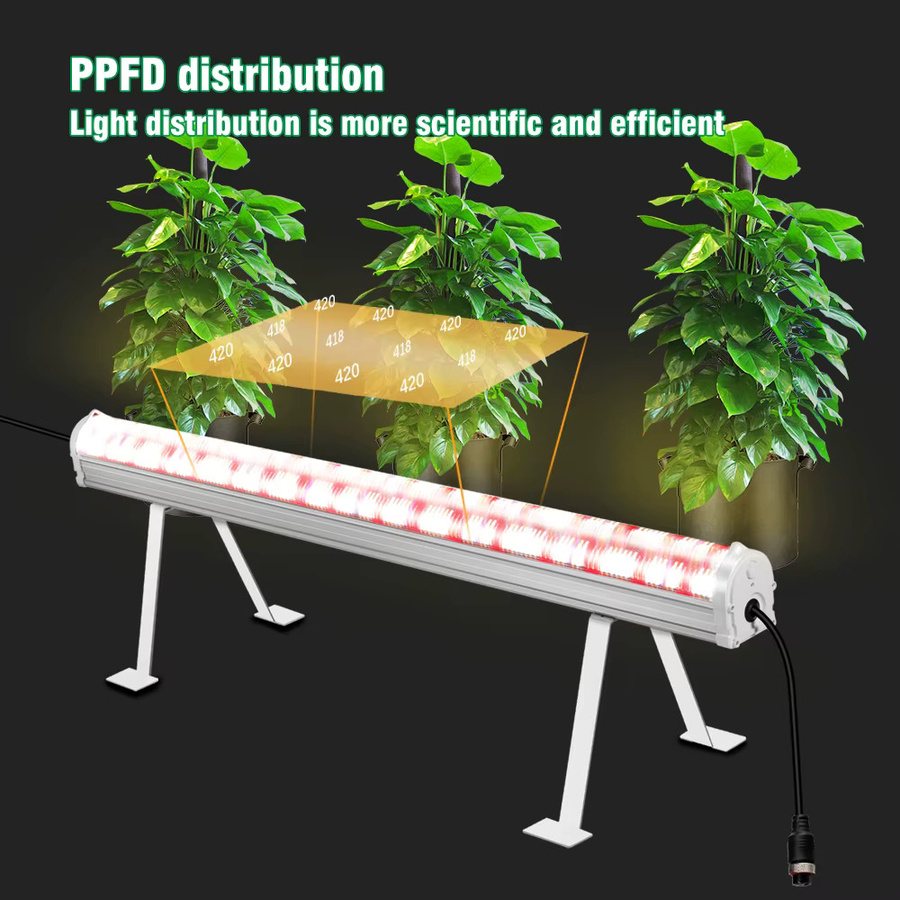 Hunta LED-Pflanzenlicht 150W Canopy-Wachstumslampe mit 6500K Cool White, IR 730nm und UV 395nm, LM281B Chips, Silber - Bild 3