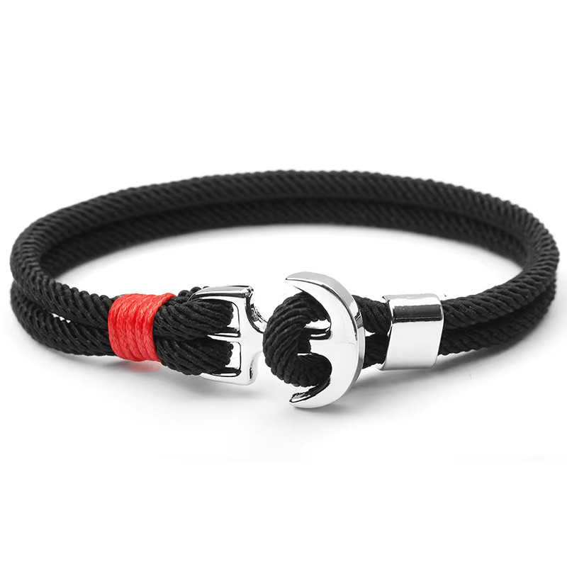 diffone Armband, geflochtenes Seil, Silber, Herren - Bild 2