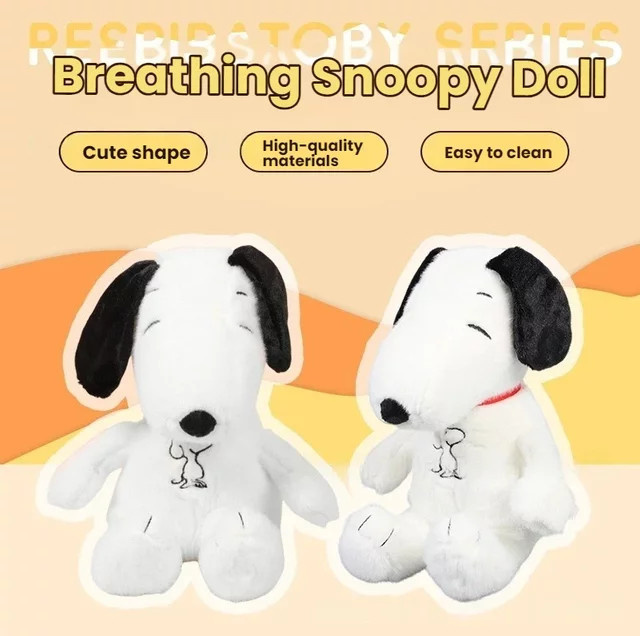 Bandai Snoopy Disney Plüschpuppe, weißer Hund, mit Musik und Sensorik - Bild 1