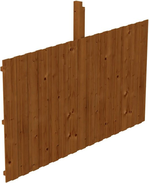 Skan Holz Rückwand Deckelschalung aus Fichte in Nussbaum, B/H: 341 x 180 cm - Bild 1
